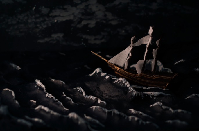 Stormy Night Sail-Jennifer Nichole Wells