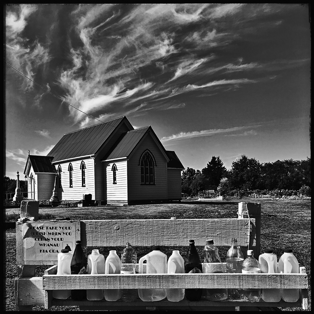 The Māori cemetery of the Church of St. John at Omahu in Hawkes Bay, New Zealand. Photo by Doublewhirler.