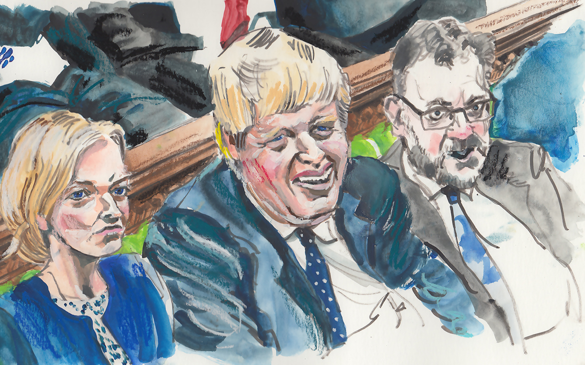 Boris Under Fire by Russell. 