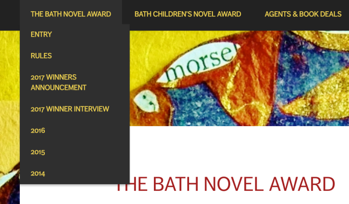 bath novel award main menu