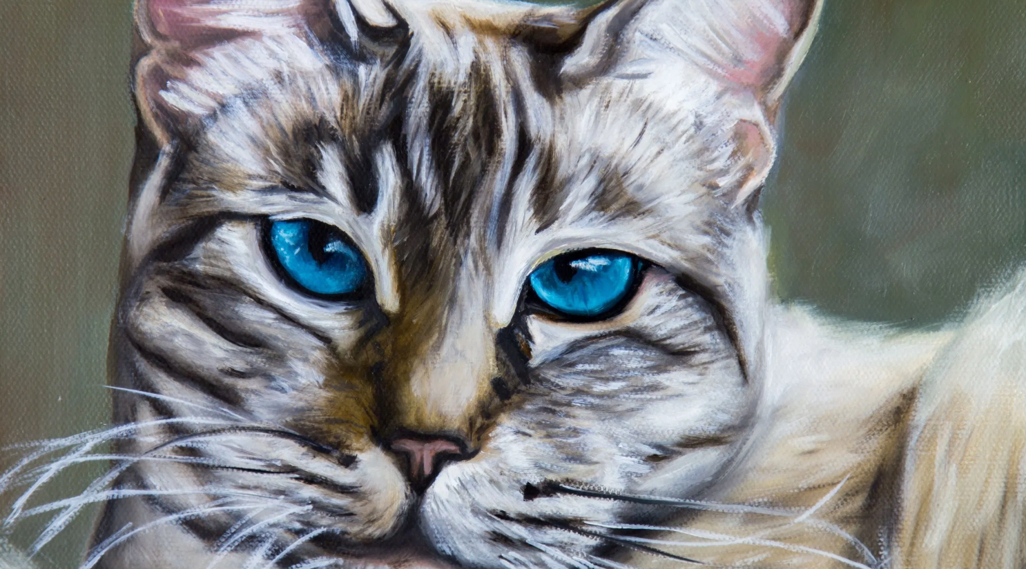 painting of a cat