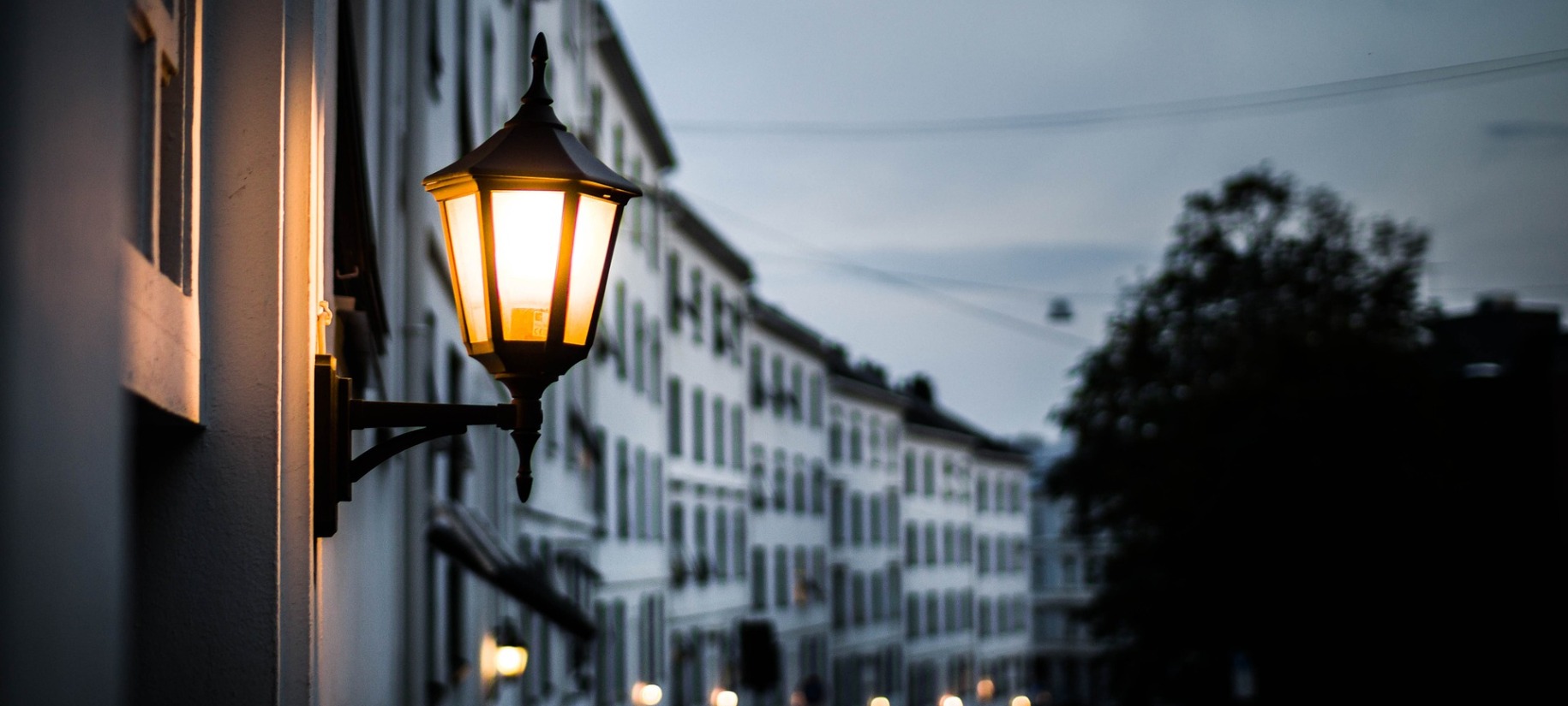 street lamp in norway